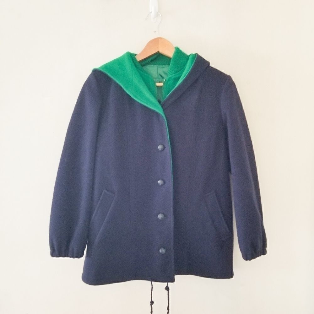 Authentic Macintosh vestcoat 100%wool hood